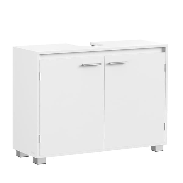 Håndvaskskab med 2 døre, 80x30x60 cm – Hvid / Underskab til hån