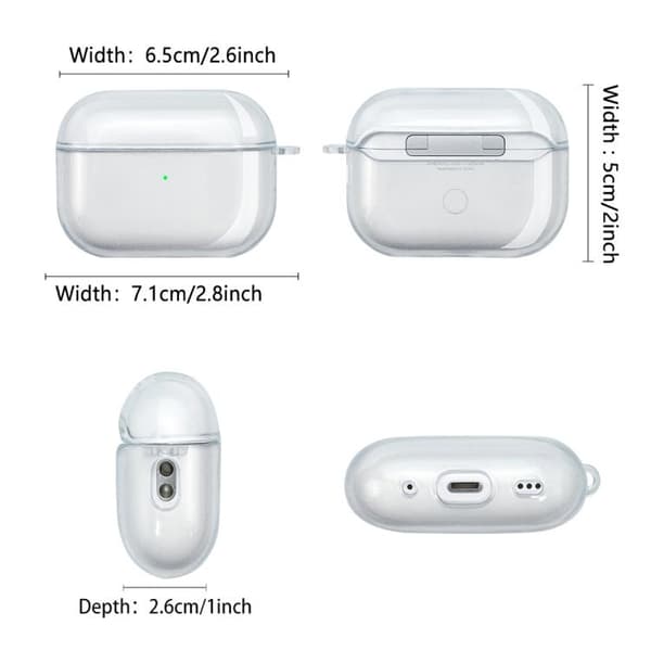 Beskyttelsesskal med karabinhage til AirPods Pro 2 / 1