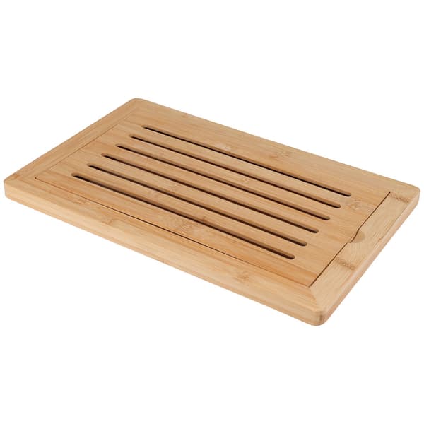 Skärbräda för bröd i bambu 38x24cm / Brödskärbräda / Smulskärbr