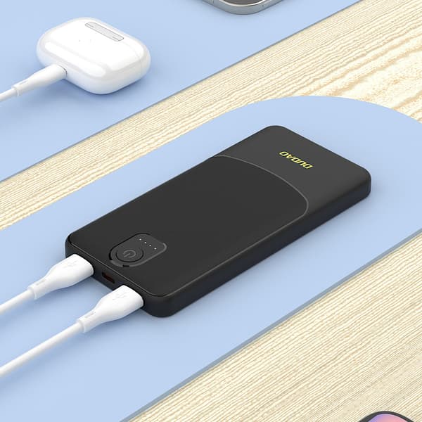 Dudao Powerbank 2,4A 20000mAh med 2xUSB - Svart