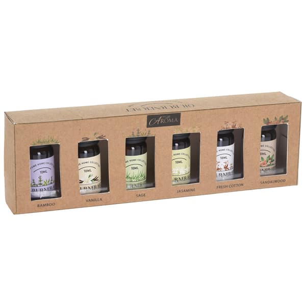 Doftoljor 6-pack 10ml i glasflaska / Aromaset / Doftoljepaket