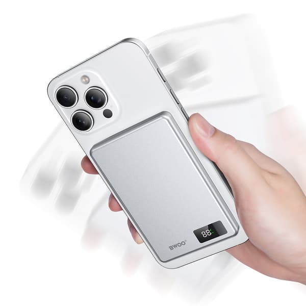 BWOO-virtapankki 10 000 mAh langattomalla latauksella ja PD 20