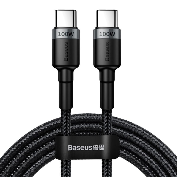 Baseus Cafule 100 W USB-C til USB-C-kabel 2 m - Flettet