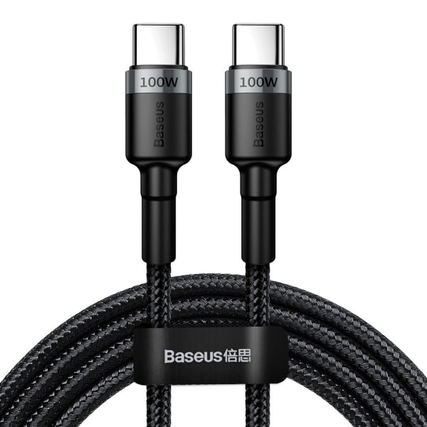 Baseus Cafule 100W USB-C till USB-C-kabel 2m - Flätad