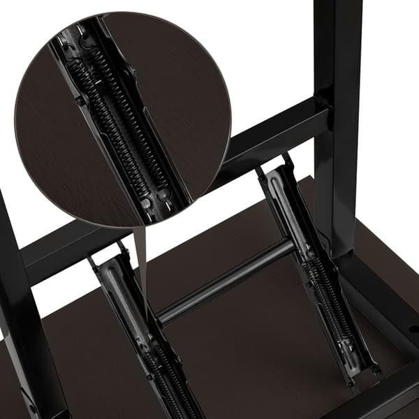 Sammenklappeligt skrivebord 140x60x75cm - Sort Valnød