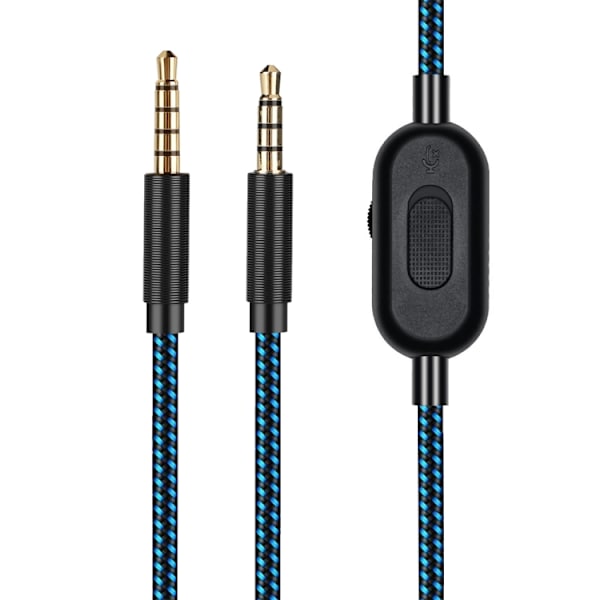 Äänikaapeli 3,5 mm äänenvoimakkuuden säätimellä ja mykistyspain