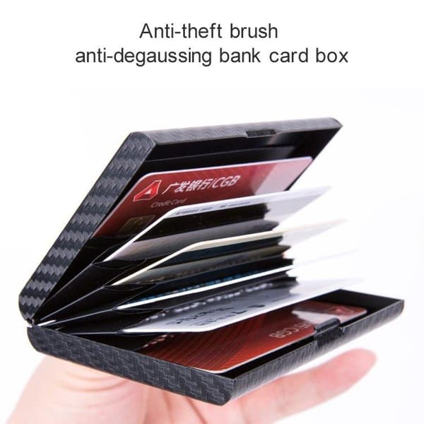 RFID Aluminiumsfoderal til kreditkort - Sort