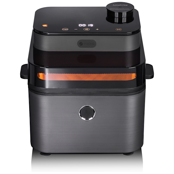 Ströme Juicy Airfryer 7L - stor airfryer med dampfunktion og to