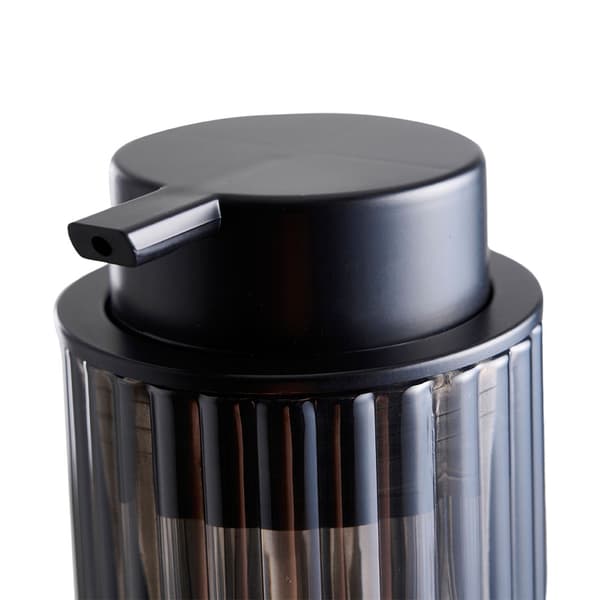 Sæbedispenser 350 ml / mat sort dispenser / pumpeflaske til sæb