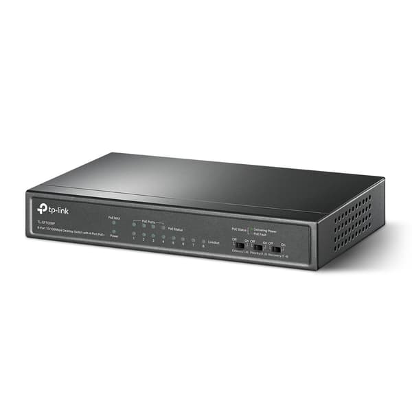 TP-LINK TL-SF1008P V5 8-portars Fast Ethernet-switch med PoE 10