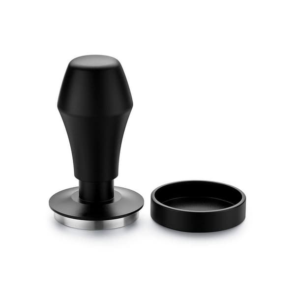 Kaffetamper 58 mm med fjäderbelastning / tamper med plan bas /