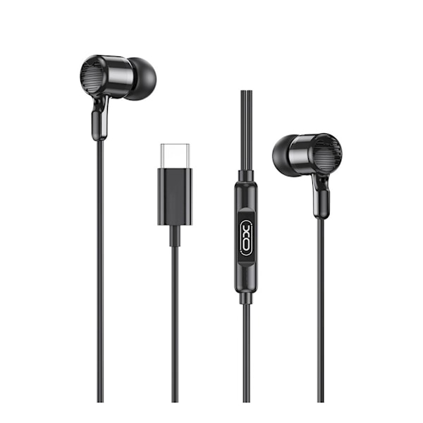 XO EP81 In-Ear Headset med USB-C - Sort