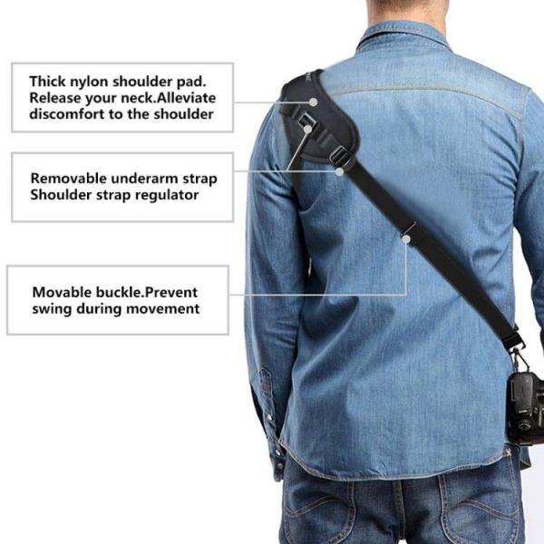 PULUZ Kamerarem quickfæste for SLR/DSLR- kameraer
