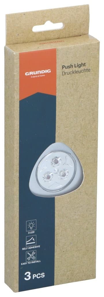 Grundig LED spotlight push light 3-pack / batteridriven LED spo