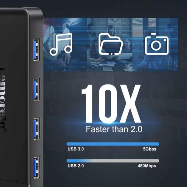 Lemorele Dockningsstation TC92 9-i-1 med HDMI 4K, Ethernet och