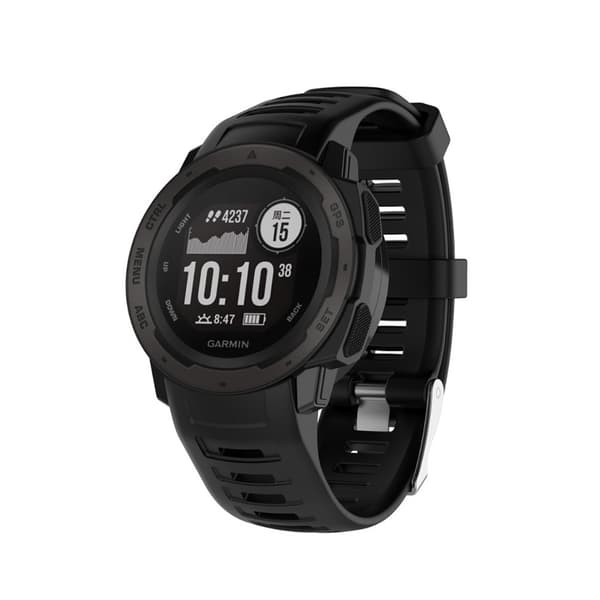 Garmin instinct silikoninauha - Musta