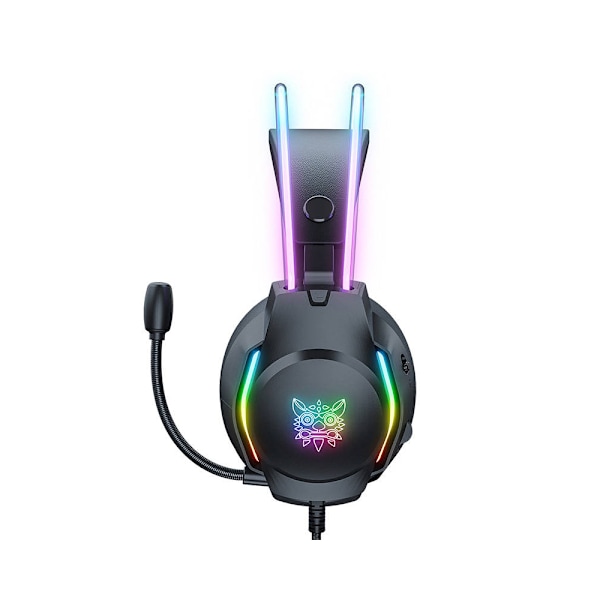 Onikuma X26 gamingheadset med LED och brusreducerande mikrofon