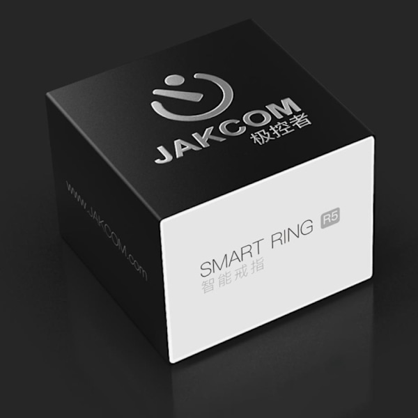 Jakcom R5 älysormus RFID- ja NFC-toiminnoilla, koko S - svart/w