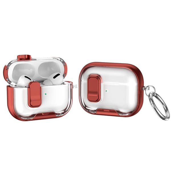 Skyddsfodral med ställ till AirPods Pro 2 - Röd