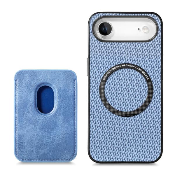 Bagcover med magnetisk kortholder til iPhone Air - Blå