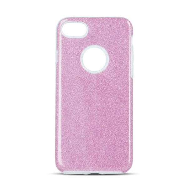Glitrende etui til iPhone 16 Plus - Pink