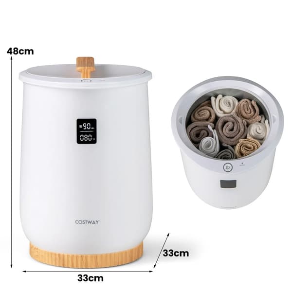 Handduksvärmare 20L / elektrisk towel warmer med timer och LED-