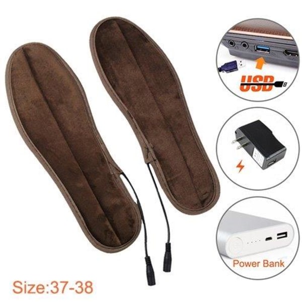 Lämmittävät pohjalliset / sähkölämmitteiset kenkäpohjat USB-lii