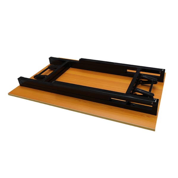 Hopfällbart bord 100×60×75 cm / fällbart skrivbord med stålram
