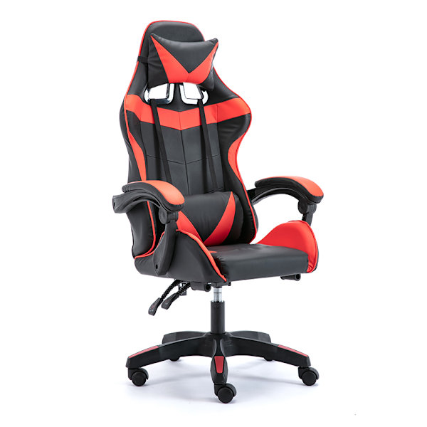 Ergonomisk gamingstol – Svart / Röd