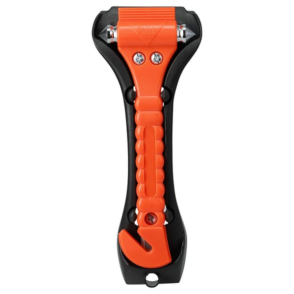 Nödhammare för bil med fäste - Orange / Säkerhetshammare / Bilh