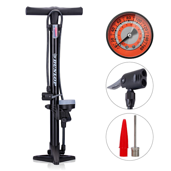 Dunlop Cykelpump med Tryckmätare