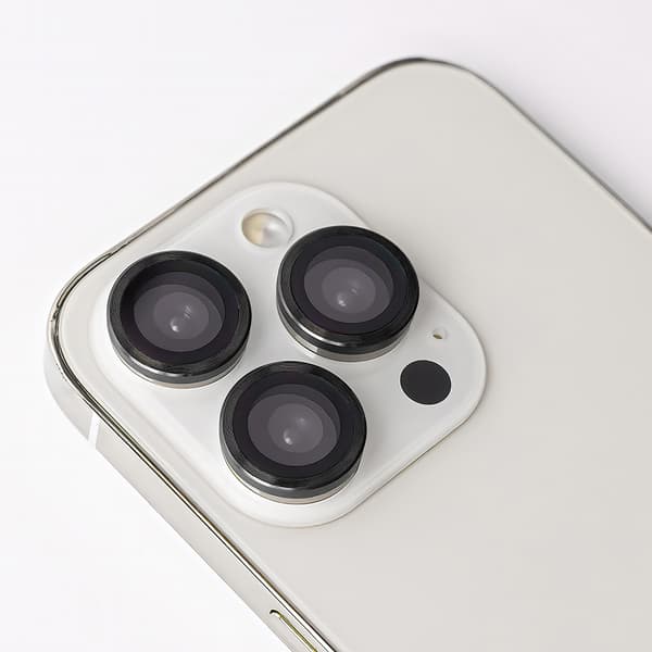 Hærdet kamerabeskyttelse til iPhone 17 Pro - Sort Frame