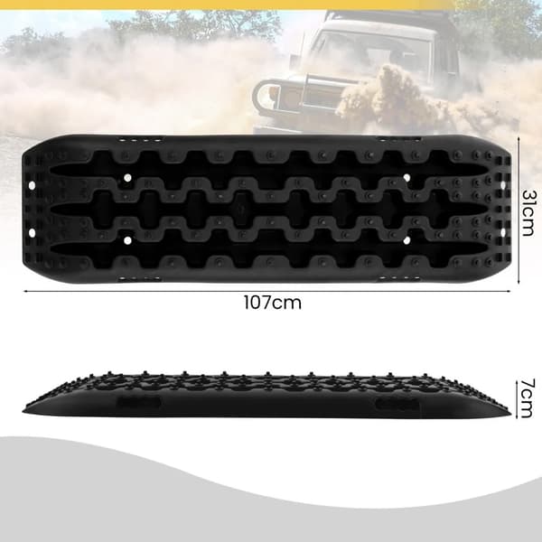 Antislirmattor för fordon 107 × 31 × 7 cm – Svart