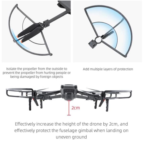 Propelbeskyttelse til DJI Mavic 3 / 3 Pro - Grå