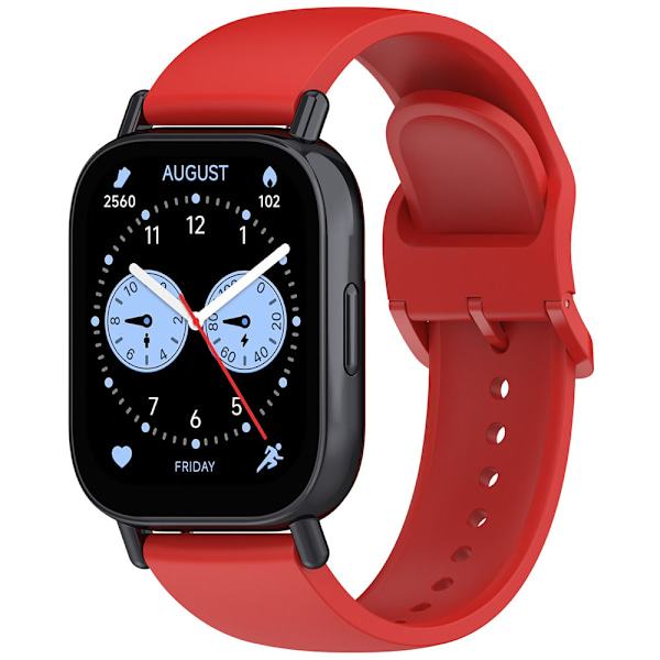 Silikonearmbånd til Xiaomi Redmi Watch 5 Lite/Active - Rød