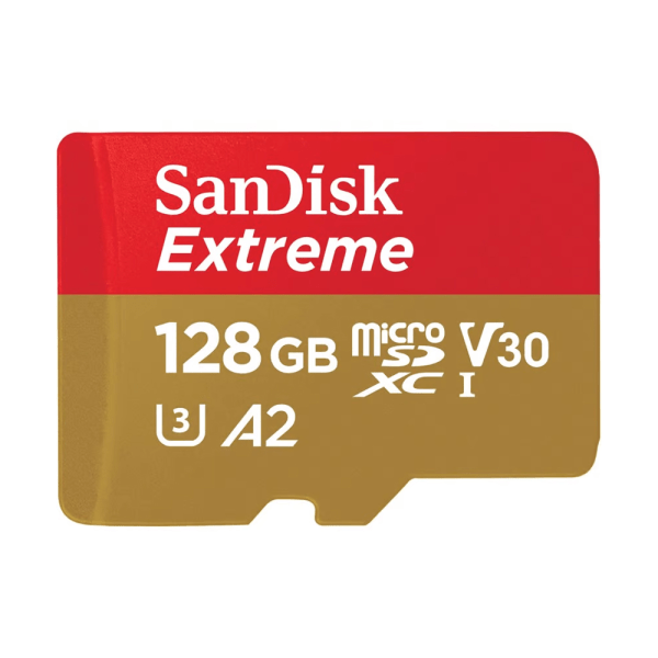 Minneskort SanDisk Extreme microSDXC 128GB Class 10 V30