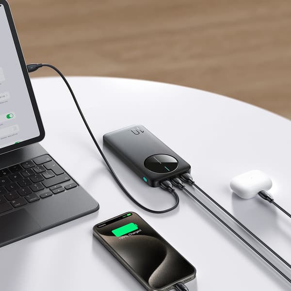 Joyroom powerbank 10000mAh med 2xUSB og 1xUSB-C til hurtig opla
