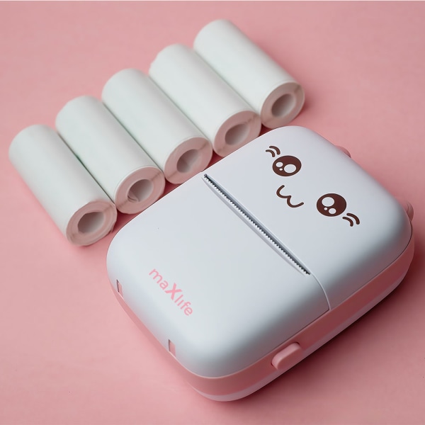 Maxlife Ettikettskrivare MXTP-100 - Rosa