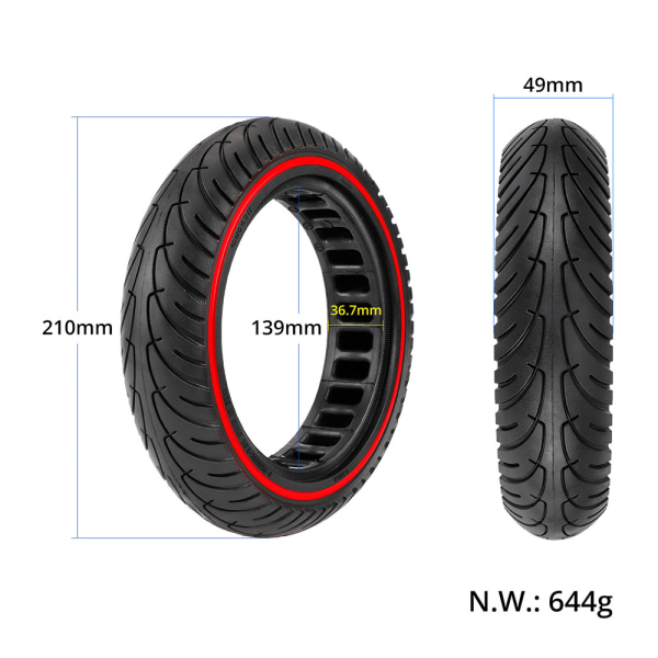 Punkteringsfritt däck 8,5" till Xiaomi Electric Scooter M365/Pr