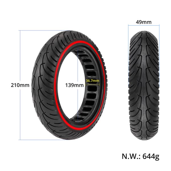 Punkteringsfritt däck 8,5″ till Xiaomi M365, Pro, Pro 2 och Mi