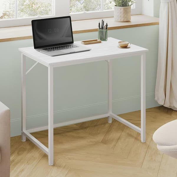 Lille skrivebord 80x50x75cm - Hvid