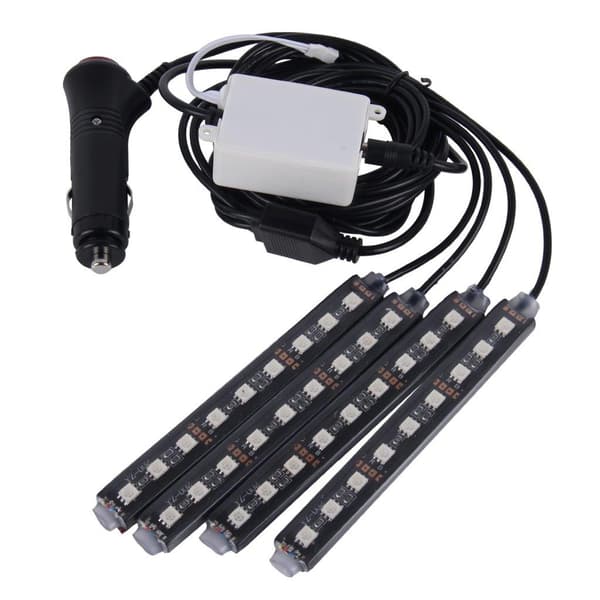 Belysning bilgolv 36st LED 4i1 RGB Neon - Fjärr