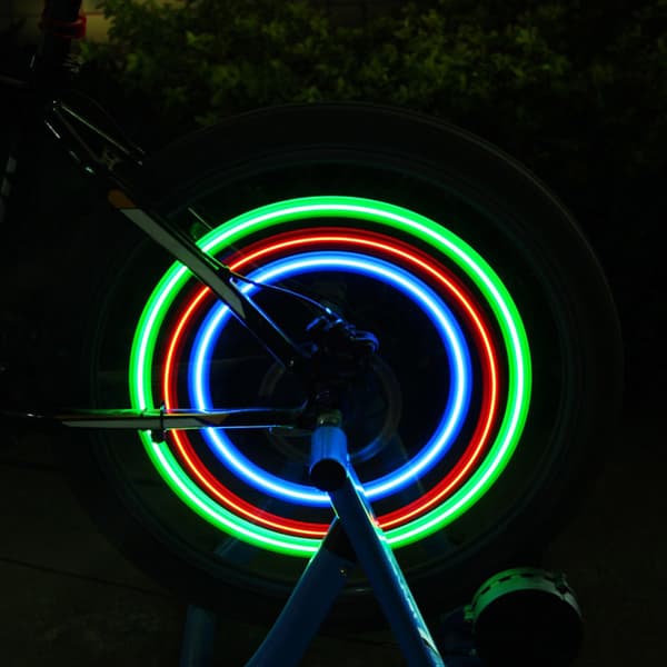 LED Cykelhjulsbelysning 2-pack Röd