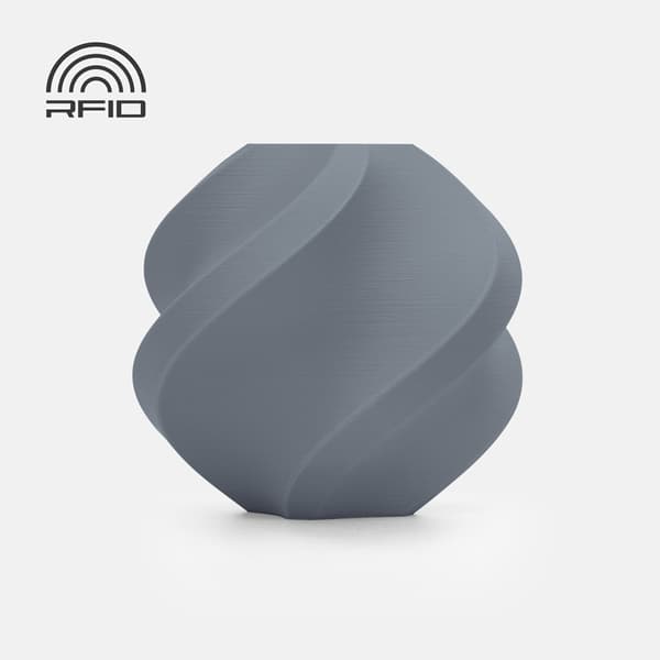 Bambu Lab PLA Matte-filament 1,75 mm askgrå / 1 kg Ash Grey / m