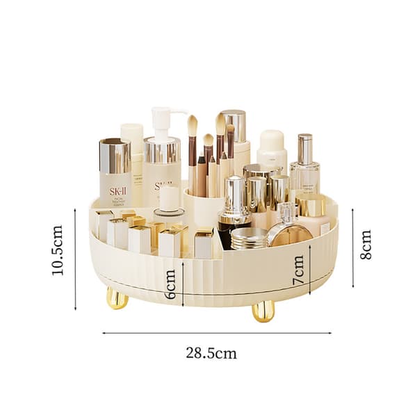 Make-up stativ med flere rum - Hvid