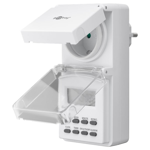 Goobay digital timer IP44 för utomhusbruk - 2-pack