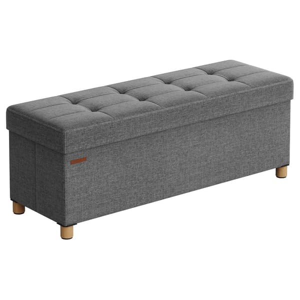 Suuri säilytyspenkki 110 × 40 × 38 cm – Harmaa