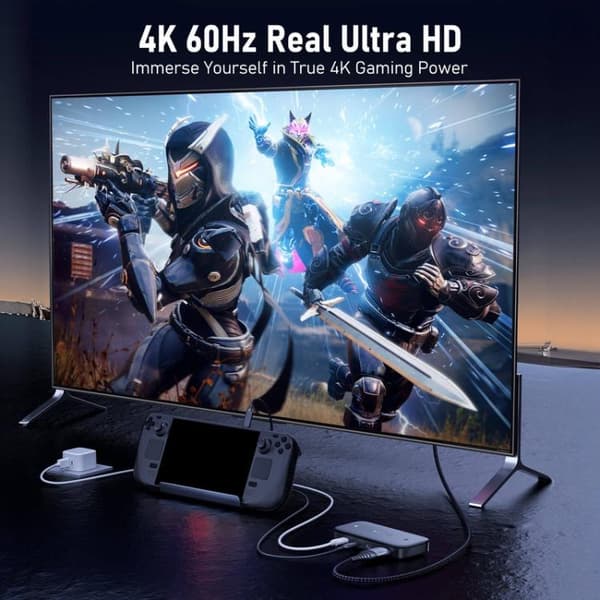 Lemorele KVM-switch H200 USB-C med HDMI 4K 60Hz och 100W PD / U