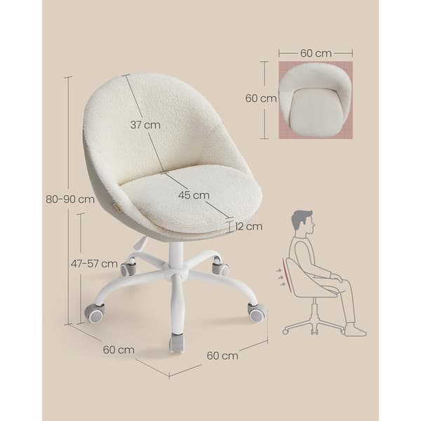 Kontorsstol med justerbar höjd – Beige