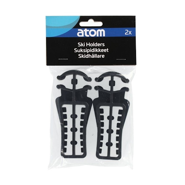 Atom skidhållare 2-pack i hållbar plast för smidig transport oc